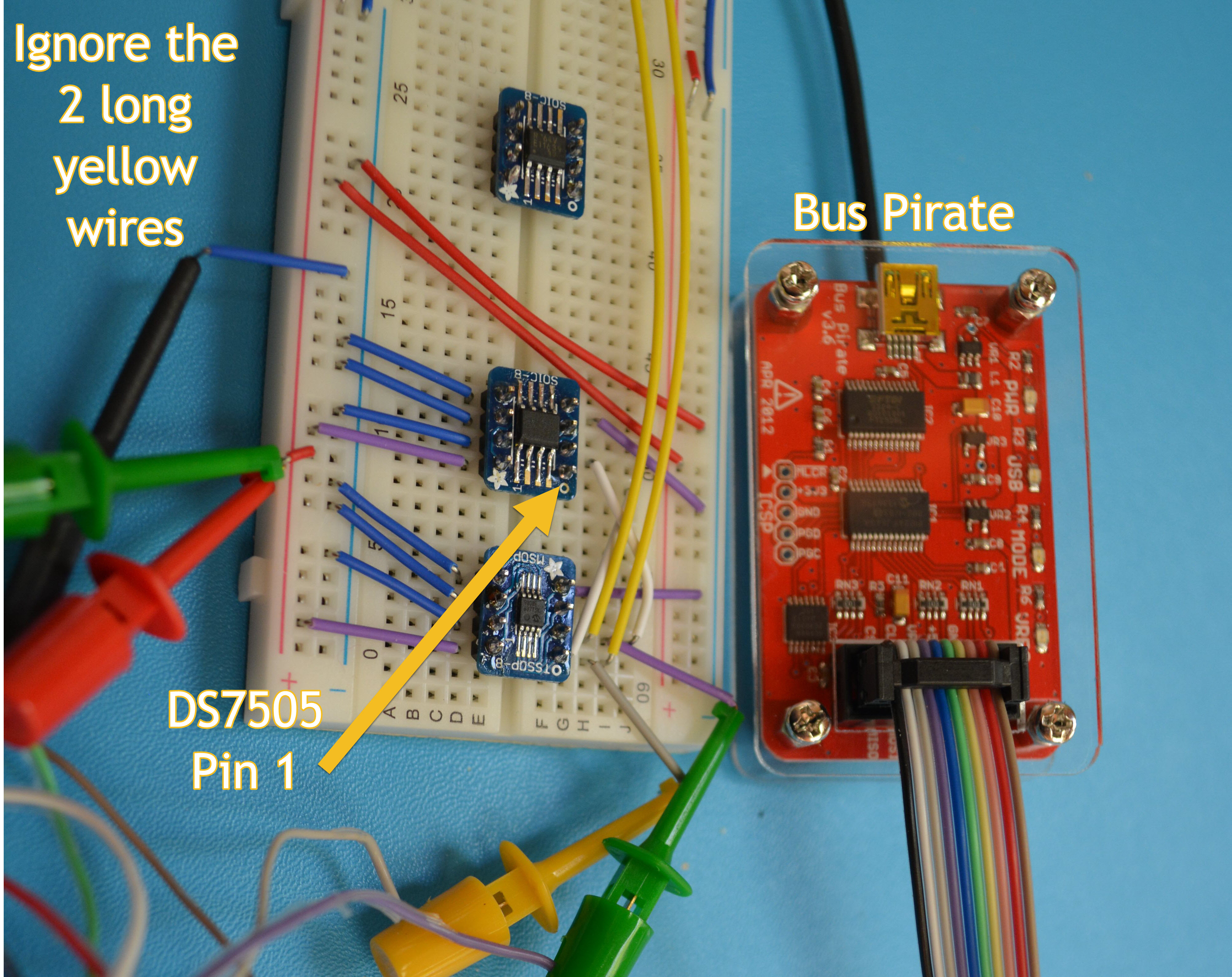 Testing DS7505 with Bus Pirate « Brooke's World
